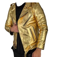 Herren Echtleder Golden