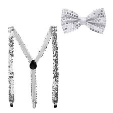 Pailletten Hosenträger und