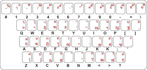 Aufkleber sticker tastatur