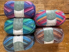 5 x 100gr. Sockenwolle 4-fach