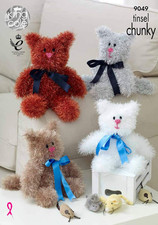 Strickmuster tinsel cats - strickmuster,
