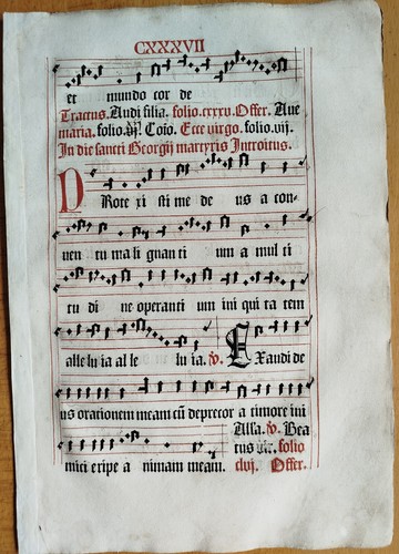 Original post inkunabel blatt - original,