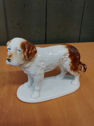 Porzellanfigur bernhardiner - porzellanfigur,