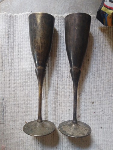 Sektkelche schwer silber - 2,