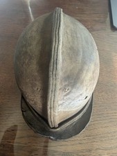 Alter Bergbau Helm Leder Antik