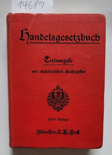 Handelsgesetzbuch - ,