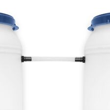 Villkin Regentonnen-Verbinder Set – 3/4 Zoll Gewinde, Inkl. 25cm Schlauch (20mm)