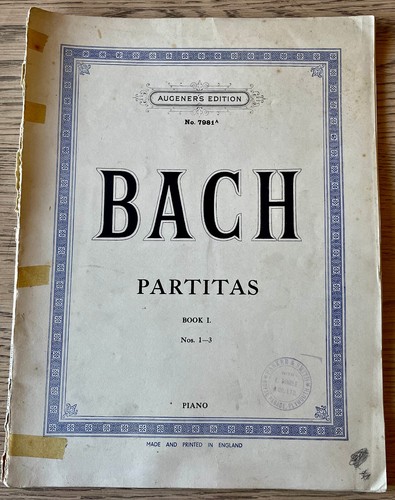 Bach partitas 3 klavier - 1-3,