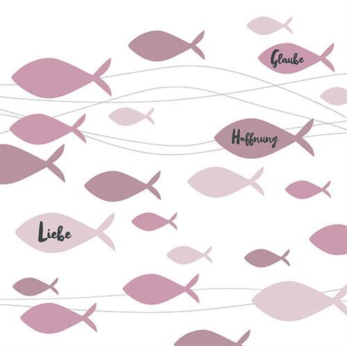 Servietten kommunion fische - servietten,