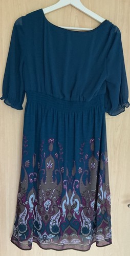 Kleid esprit petrol bunt - kleid,