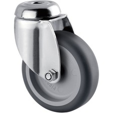 TENTE Lenkrolle Edelstahl Rückenloch 75 mm 75 kg