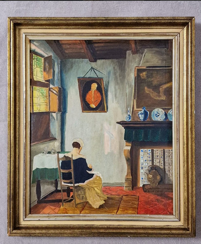 ölbild junge mutter - mutter, im