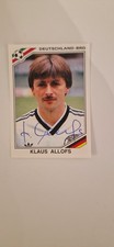 Panini WM 1986 Klaus Allofs "World Cup Story" signiert ungeklebt