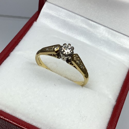18kt gold diamant - 18kt,