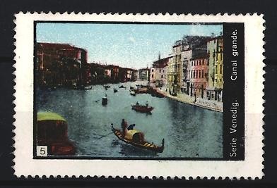 Reklamemarke venedig canal - reklamemarke,