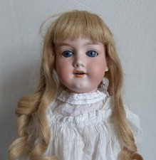 antike Porzellankopfpuppe Modell 390n von Armand Marseille um 1920 in 48 cm
