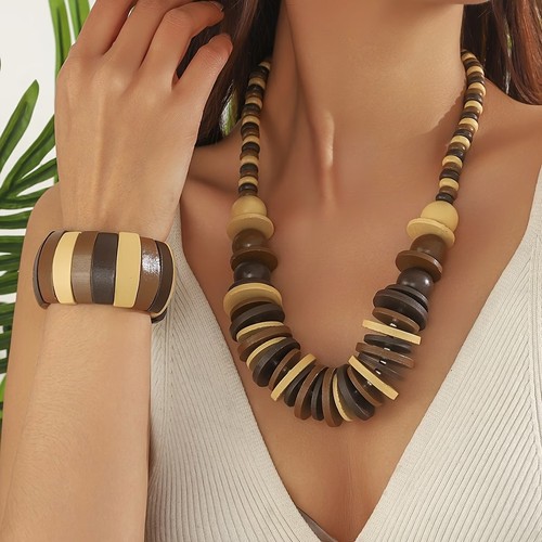 Holz 2er set collier - 2er,