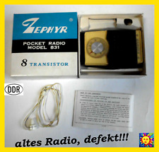 altes Radio Taschenradio defekt alt Bastler Sammler Zephir Radio M 831💥💥💥