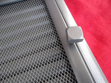 Luftgitter anthrazit Rillen Dekor Warm Lüftungsgitter regulierbar Kamin Ofen