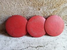 rasenmäher radkappen 15cm rot 3 stück