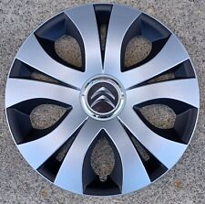 4 Alu-Design Radkappen in 15 Zoll "TOP MIX Ring" Schwarz/silber für Citroen