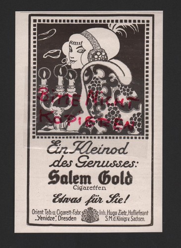 Dresden werbung 1912 orient - werbung, 1912,
