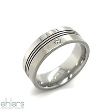 Ring Edelstahl Brillant