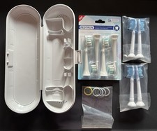 Etui Hartschale Philips Sonicare und Flexcare Zahnbürsten + Bürstenköpfe weiss