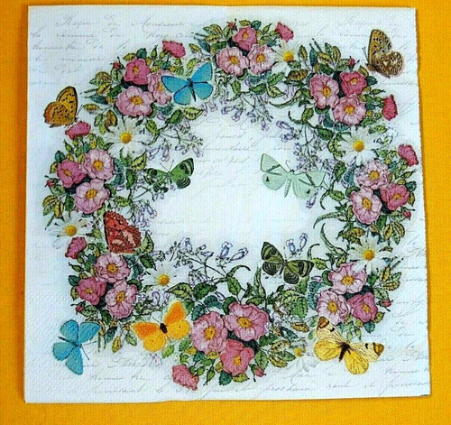 Lose servietten blumenkranz - servietten,