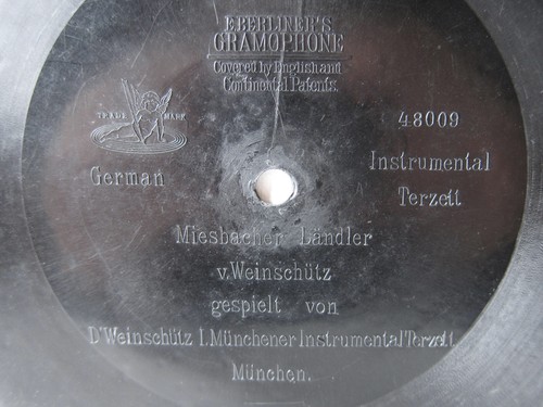 78rpm berliner gramophone - e.,