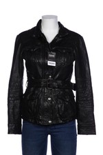 tigha Jacke Damen Anorak Jacket Kurzmantel Gr. M Leder Baumwolle Sch... #froloy5