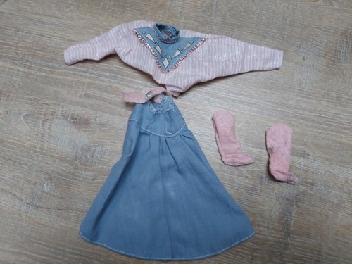Denim jeanslook barbie cowgirl - jeanslook,