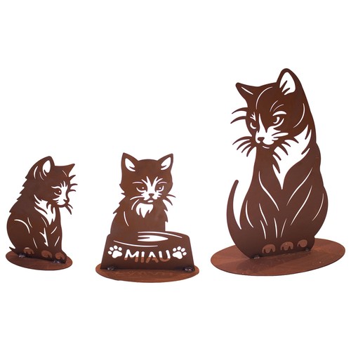 Katzenfamilie liebevolles - –,