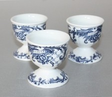 Villeroy & Boch Valeria blau 3 Eierbecher auf Fuß H 5 cm