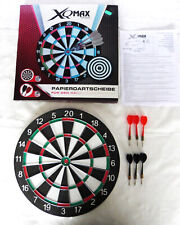 Auflösung-Original verpackte Papier-Dartscheibe XQMAX Sports+6.Pfeilen+Anleitung
