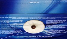 Sehr seltener "Roter Natural Stern-Rubin", Cabochon-Schliff,  1,66ct. mit Zert.