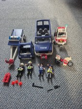 Playmobil Feuerwehr und THW Konvolut - Fahrzeuge, Figuren, Zubehör