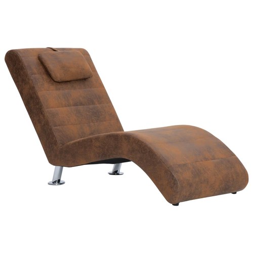Chaiselongue mit kissen braun - chaiselongue,