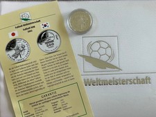 Silbermünze Fußball WM 2002