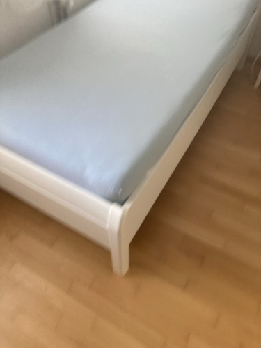 Bett weiß massiv holz - bett,, weiß,