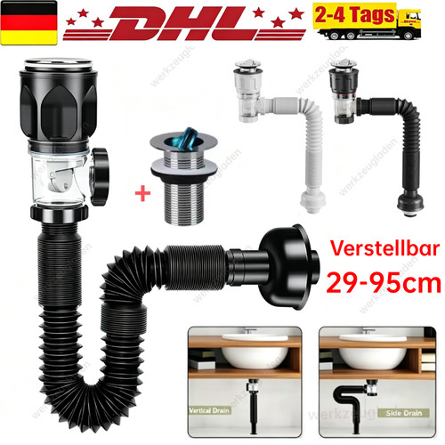 Pop flexibel siphon - pop-up,