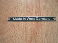 Made in Wet Germany Blech Schriftzug