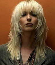 Sexy Echthaar Hellblond Lang