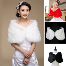 Damen Plüsch Kunstpelz Schal