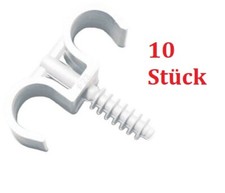 10 x Doppel Rohrschelle Ø22mm Rohrclipse PP Rohrhalter Pex-clip Rohrclips 10 Stk