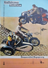 KFT KRAFTFAHRZEUGTECHNIK 6 - 1960 MZ/Simson-Gespann Trabant Omnibusse Warszawa