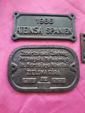 original Waggonschild  3 Stück  für Sammler