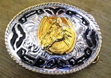 Gürtelschnalle Buckle Pferd