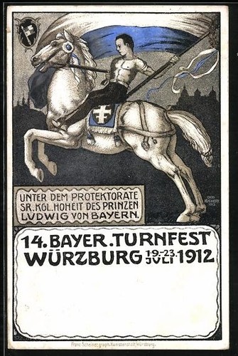 Künstler würzburg 14 - künstler-ak, würzburg,