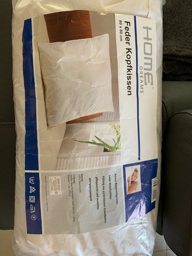 Feder kopfkissen 80x80 home - feder,